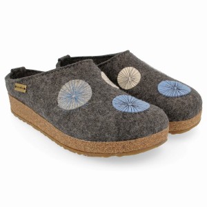 Chodaki Damskie Haflinger Radius Szare | RFQ2454YB