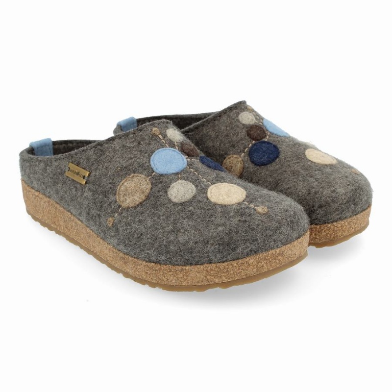 Chodaki Damskie Haflinger Faible Szare | JKL9147LC