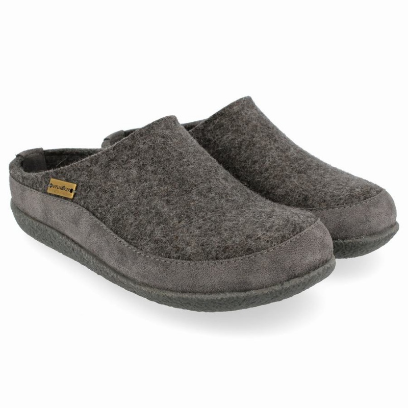 Chodaki Męskie Haflinger Skane Szare | BFD220LE